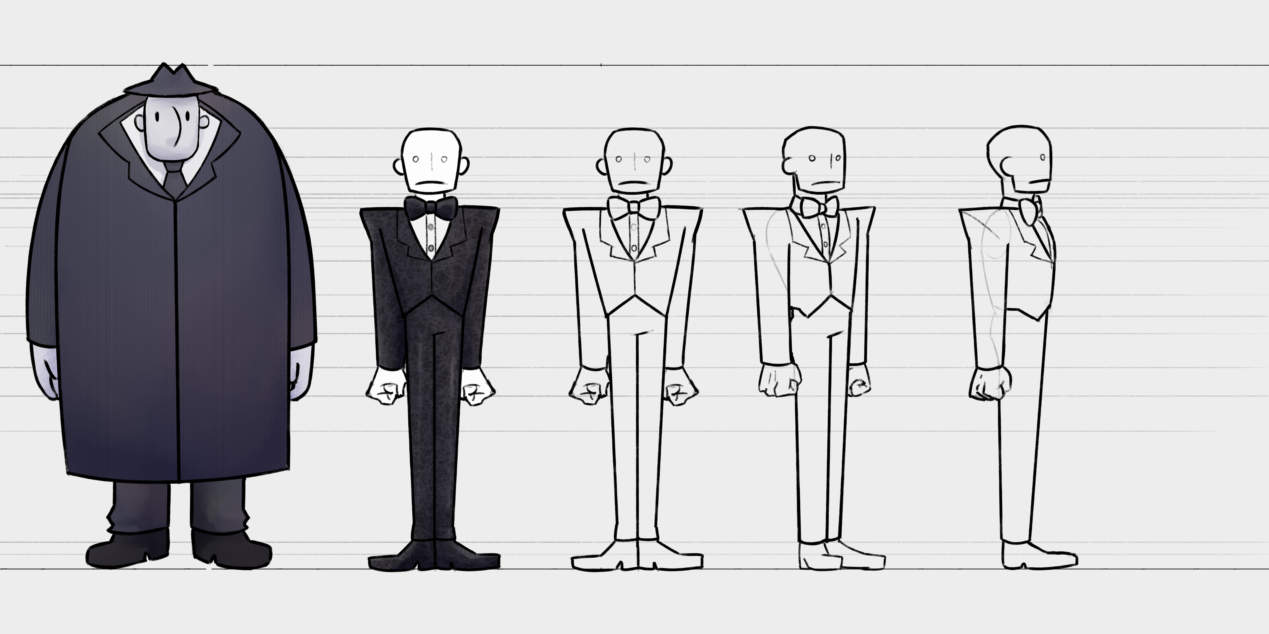 Character turnaround for my character, Arthur.