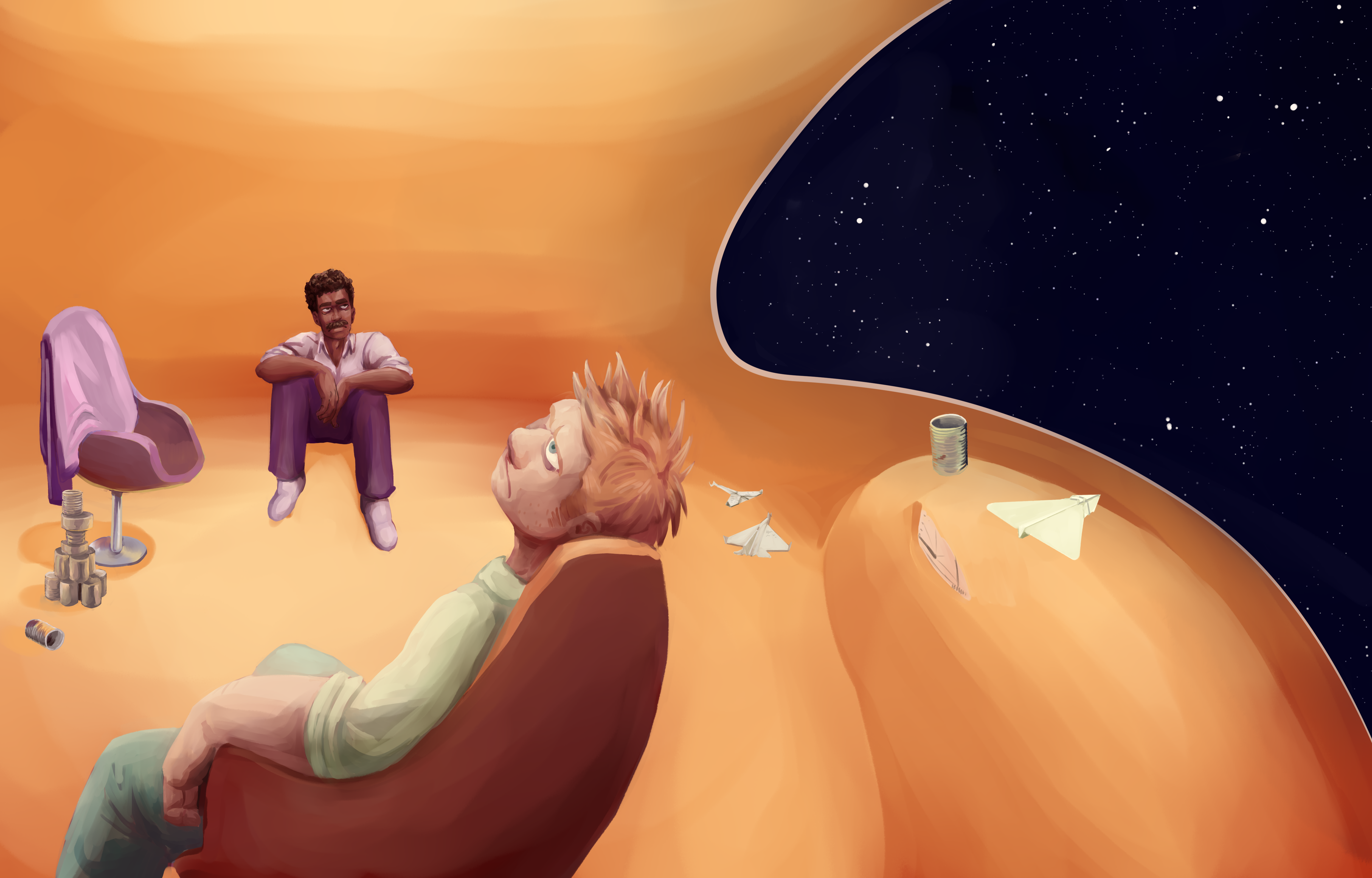 Escape - fanart of Escape! by Isaac Asimov