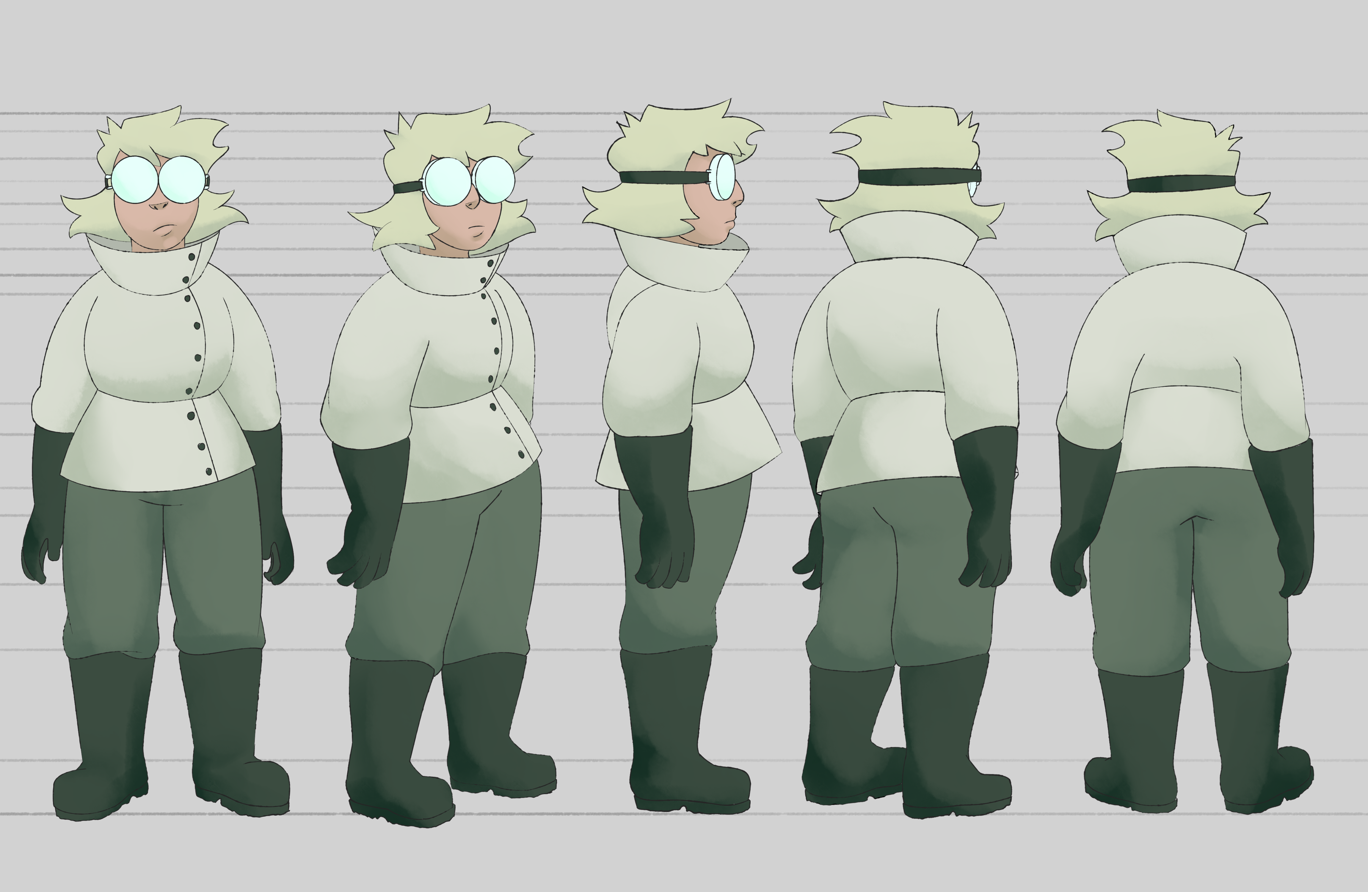 Character turnaround for my character, Quinn.